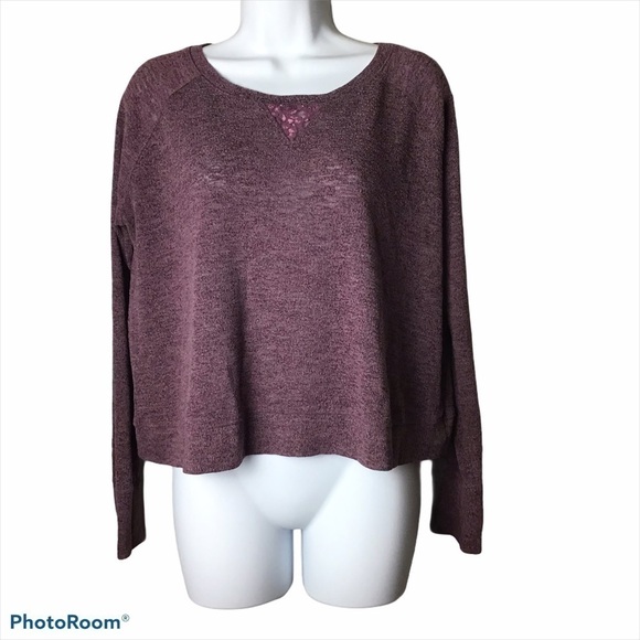 VICTORIA’S Secret Cropped Burnout Top - Picture 1 of 5